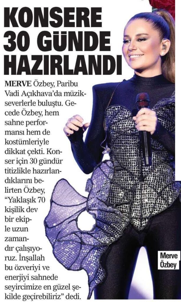 Konsere 30 günde hazırlandı